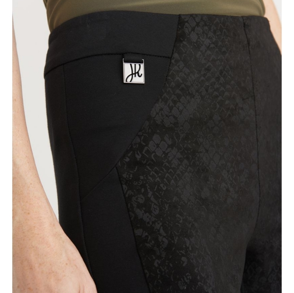 Snake print pull on pant